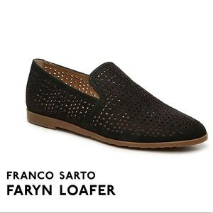 Franco Sarto Faryn Loafers Eyelet Cutouts Size 7.5